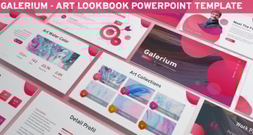 Galerium - Pink and Red PowerPoint Background