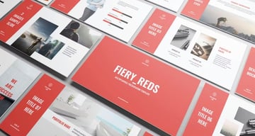 Fiery PowerPoint Red Background