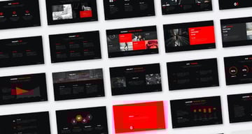 PowerPoint Template in Red Presentation