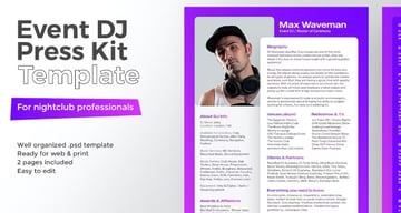 Event DJ - Fun Resume Template