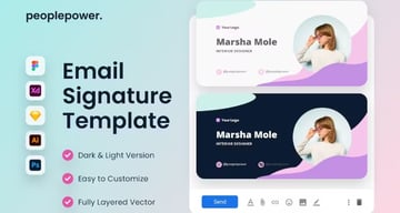 Soft Email Signature Graphic Template