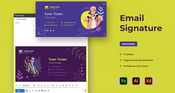 Bold and Creative Email Signature