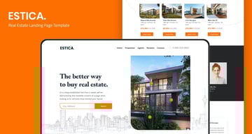 Estica — Real Estate Landing Page Template