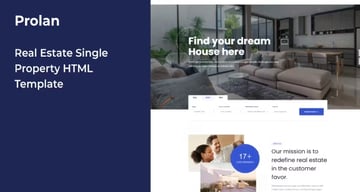 Prolan - Single Property Best Real Estate Landing Page