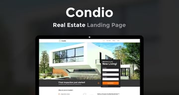 Condio - Real Estate Landing Page Template