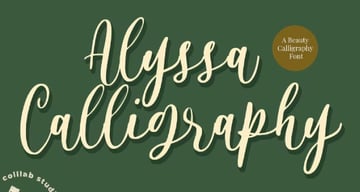 Alyssa - Cricut Calligraphy Font