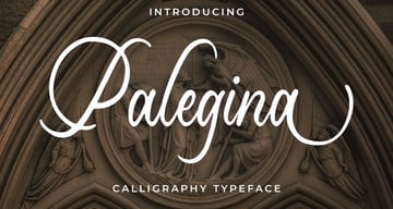 Palegina - Cursive Cricut Font