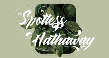 Spotless Hattaway - Cursive Cricut Font