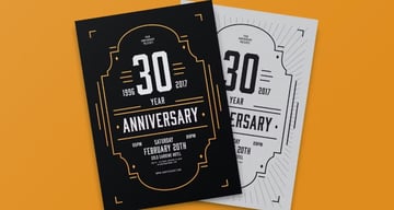 Anniversary Flyer Template PSD