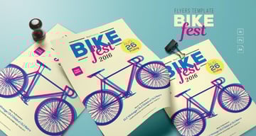 Bike Fest Flyer Design Template