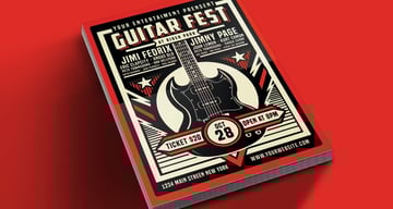 Guitar Festival PSD Flyer Template