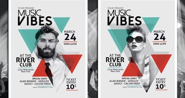 Minimal Music PSD Flyer Template