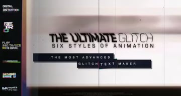 70 Glitch Title Animation Presets Pack | Glitch Text Maker
