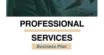 Professional Services Free Marketing Plan Template