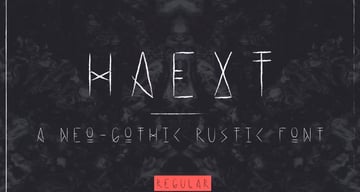 Haext Regular Decorative Gothic Font