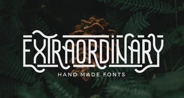 Extraordinary: Handmade Font