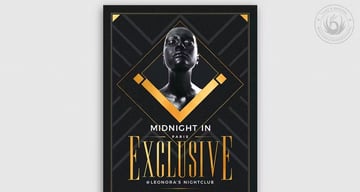 Exclusive Party Club Flyer Background Template