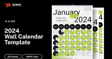 Maximalism Creative Calendar Design 2024