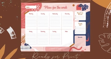Modernistic Weekly Planner