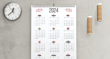 2024 Design Calendar Editable Template