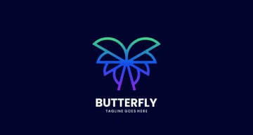 Minimalist Butterfly Logo