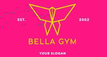 Origami Butterfly Art Logo