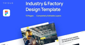 Trydus - Industry & Factory Figma Website Template