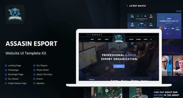 Assasin - eSport Figma Website Template