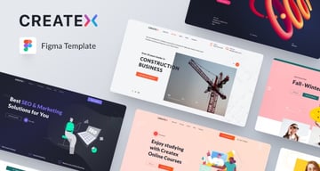 Createx - Website Templates for Figma