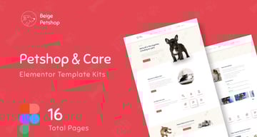 Beige – Pet Shop Website Design Figma Template