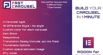 Fast Carousel for Elementor: WordPress Plugin