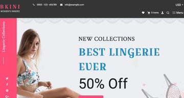 Bkini - Lingerie Shop, Bikini Shopify Theme