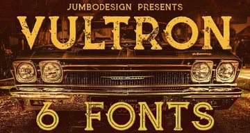 Vultron - Vintage Style Font