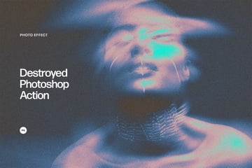 Destroyed Photoshop Action