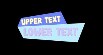 Cartoon Text Lower-third