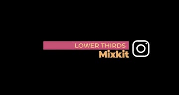 Retro Instagram Lower Third