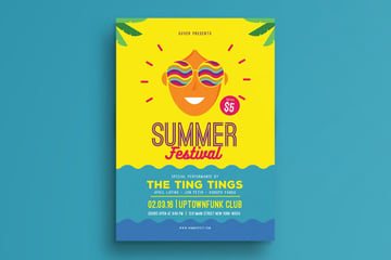 Summer Festival Flyer Template - Great Flyer Template Design