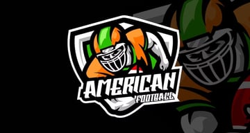 American Football vector logo design