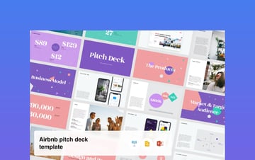 Airbnb Startup pitch deck template