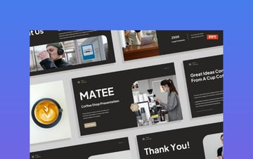 Modern Black Tan Business - for Your Coffee Presentation Ideas