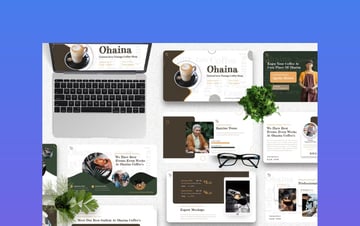 Ohaina - Coffee Shop Presentation Template (Google Slides)
