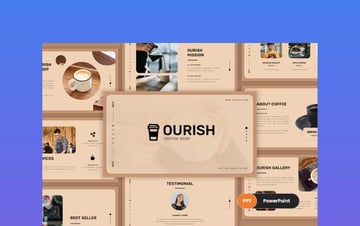 Ourish - Cafe PowerPoint Presentation Template