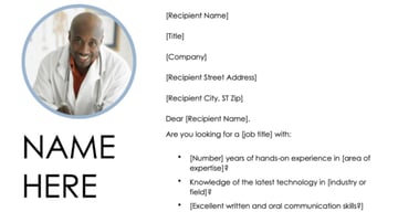 Geometric Resume Cover Letter Template Free