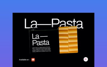 La Pasta Minimalist Food Talking Powerpoint