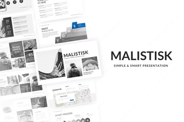 Malistisk PowerPoint Presentation Template