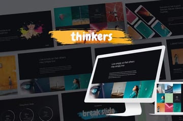 Thinkers Creative Presentation Training PPT Template