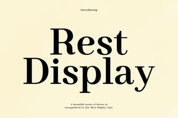 Rest-Display Modern Serif Font Typeface