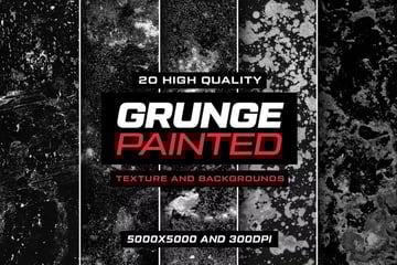 Grunge Painted Textures and Overlays