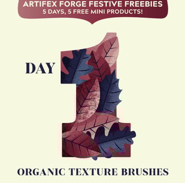FREE Organic Texture Brushes
