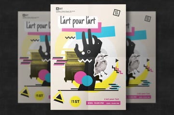 Abstract event flyer tempalte